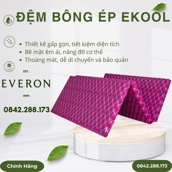 Đệm Gấp Everon Ekool 180x200x7cm