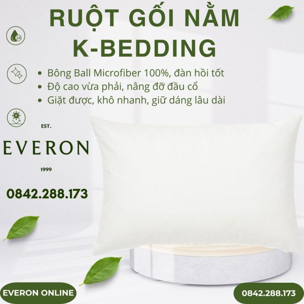 Ruột gối Kbeđing by Everon mềm mịn, cao cấp