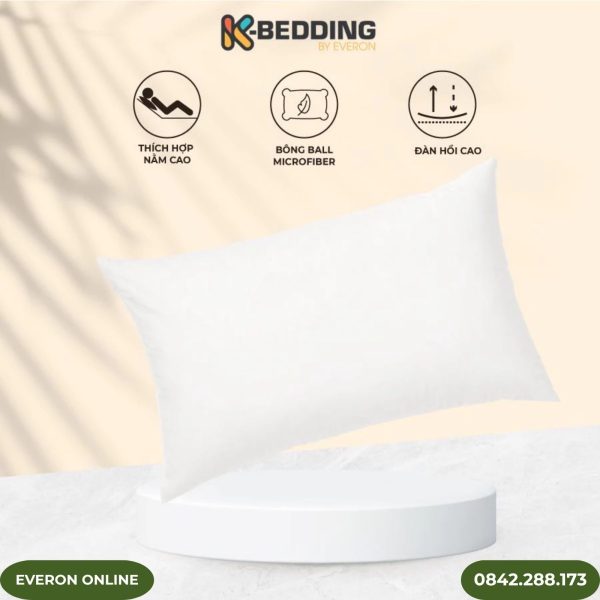 ruột gối kbedding chất liệu microfiber êm ái