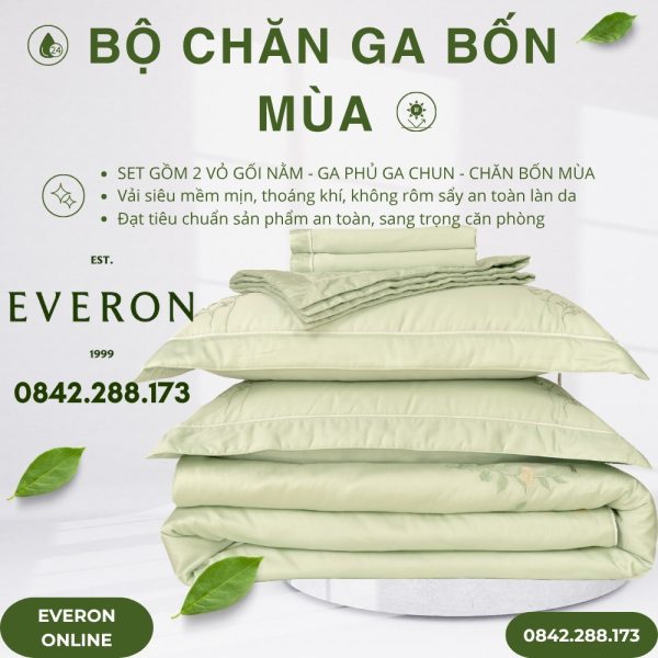 Bộ chăn ga EVERON Valley - ESTC27004 Tencel Blend BST 2027