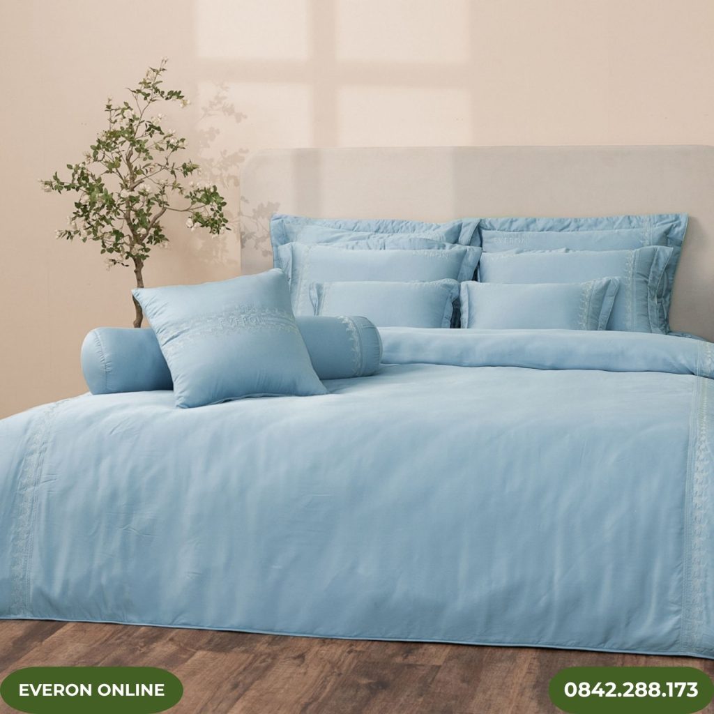Bộ chăn ga Everon ESB27007 Tide họa tiết thêu