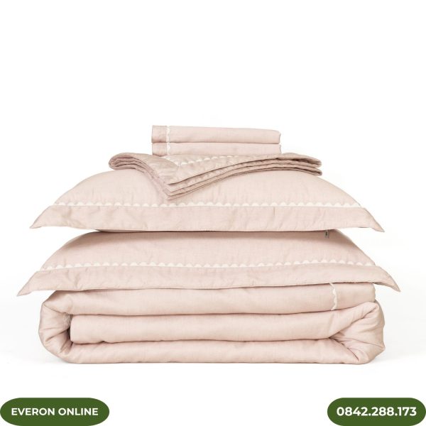 Bộ chăn ga Everon ESTC27001 Ginkgo Tencel Blend BST Những Mảnh Êm