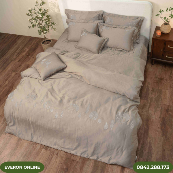 Bộ chăn ga Everon ESTC27006 Tencel Blend Những Mảnh Êm