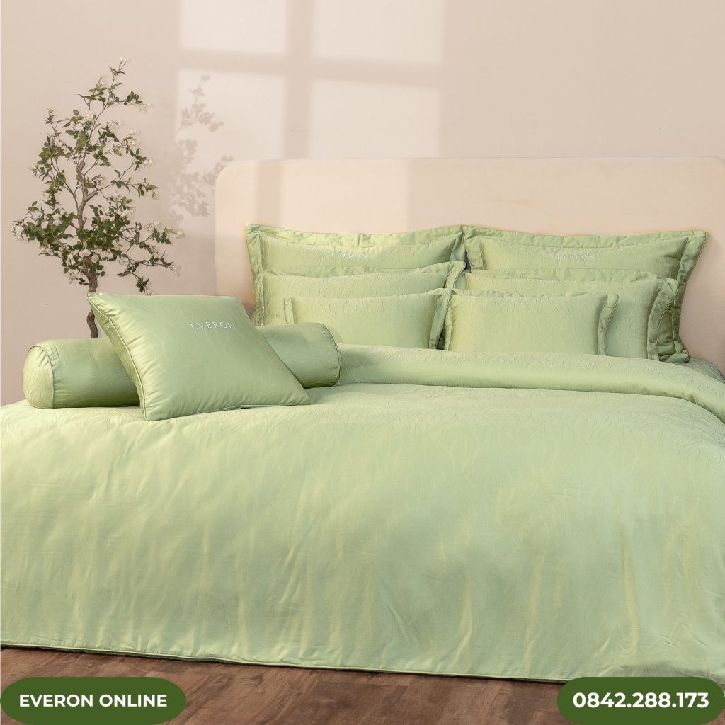 Bộ chăn ga Everon ESTJ27017 Art Decor Tencel Jacquard BST Những Mảnh Êm