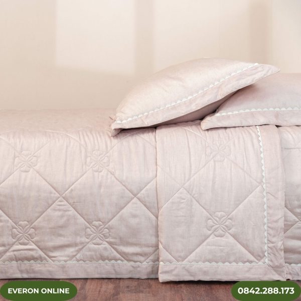 Bộ chăn ga Everon Ginkgo ESTC27001 Tencel Blend cao cấp