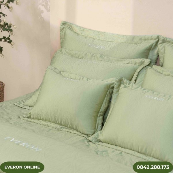 Bộ chăn ga gối Everon ESTJ27017 Art Decor Tencel Jacquard chính hãng