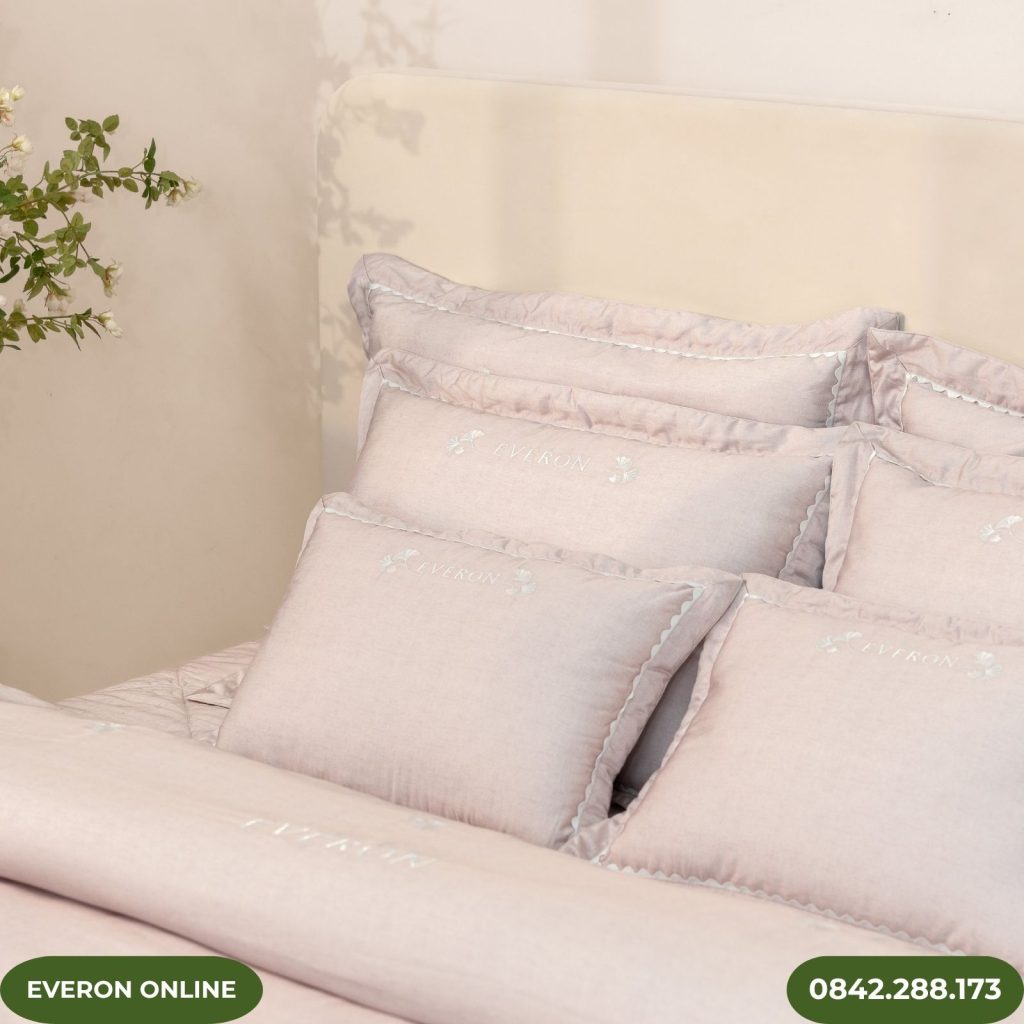 Bộ chăn ga gối Everon Ginkgo ESTC27001 chất liệu Tencel Blend