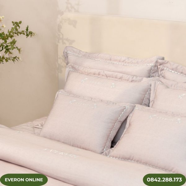 Bộ chăn ga gối Everon Ginkgo ESTC27001 chất liệu Tencel Blend