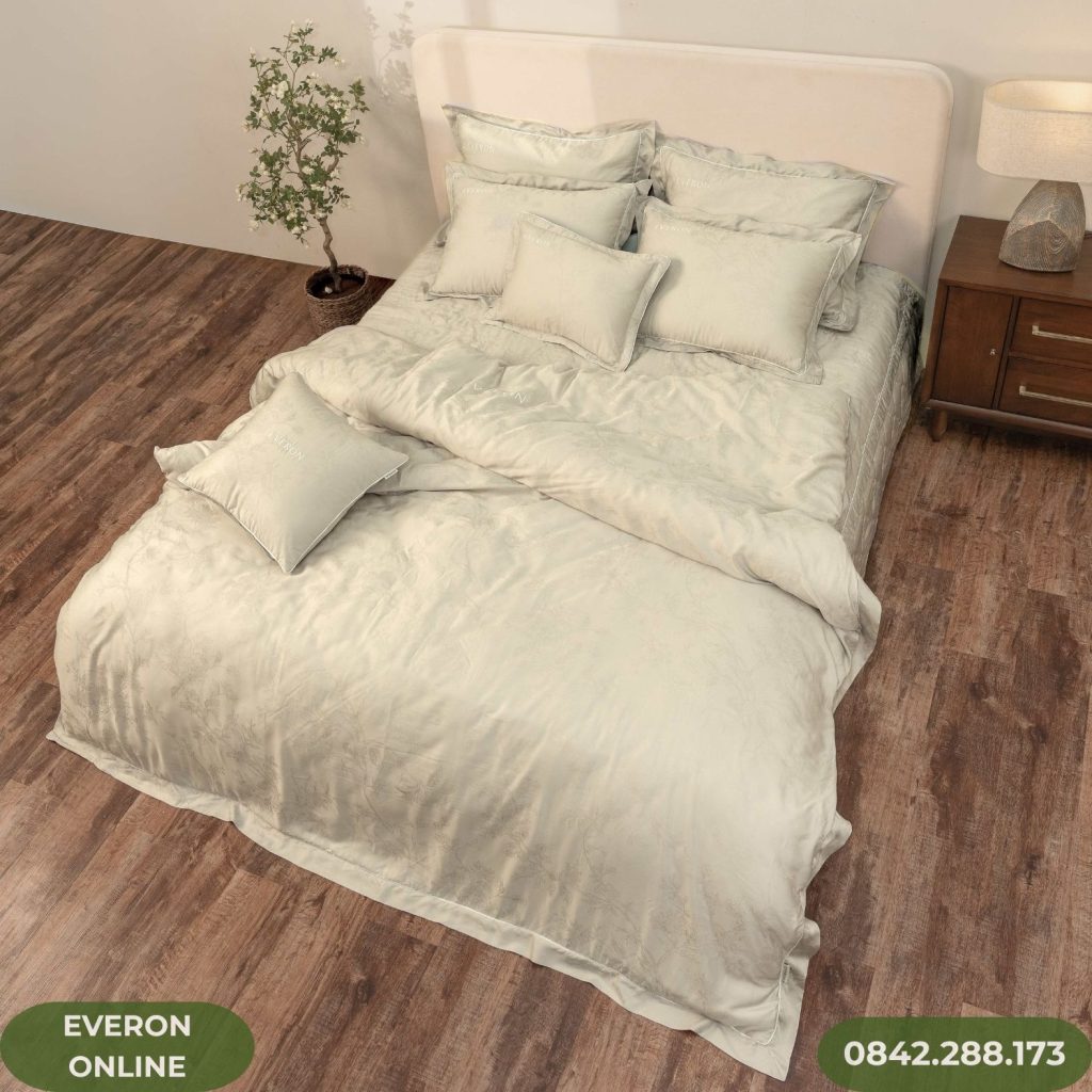 Chăn ga lụa Tencel Everon thấm hút mồ hôi