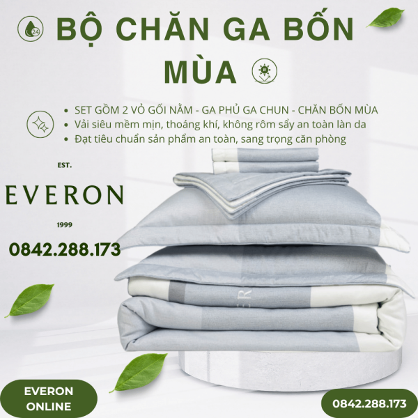 Ocean - EPM27034 Bộ chăn ga Everon bộ sưu tập 2027. EVERON.COM EVERONONLINE.COM
