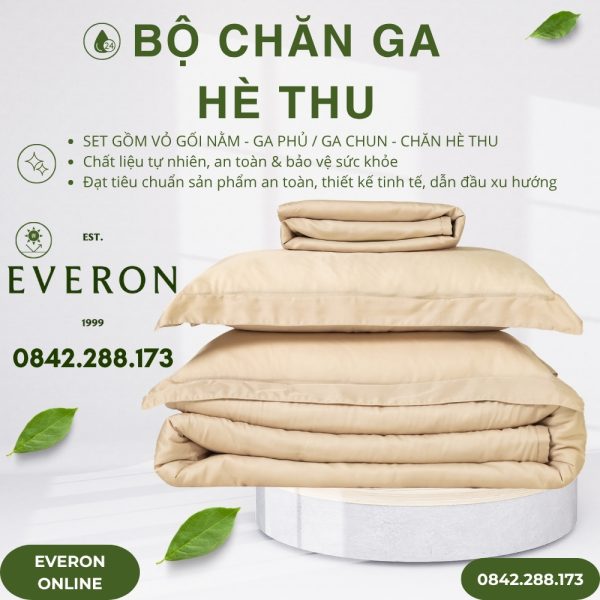 Bộ chăn ga Everon BSL712 Sandy