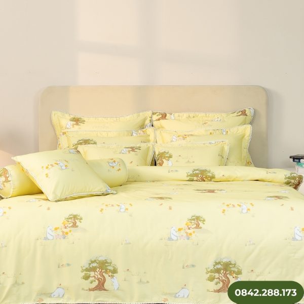 Bộ chăn ga Everon Rabbit & Bear CPC27203