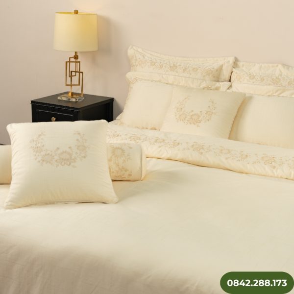 chăn ga cotton dệt nổi cao cấp everon