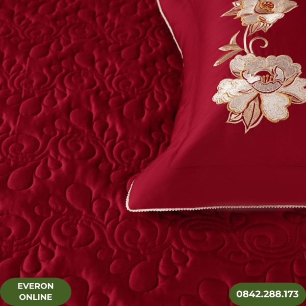 Vỏ chăn Everon ESTC26007 Cẩm Chướng Đỏ