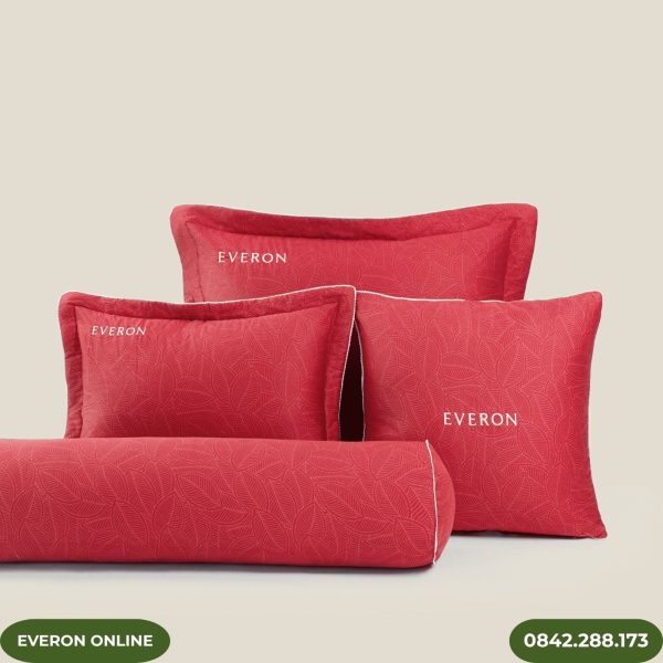 Everon EPC26016 Lá Thu Đỏ – Chăn Ga Gối Cotton Thông Thoáng Bốn Mùa