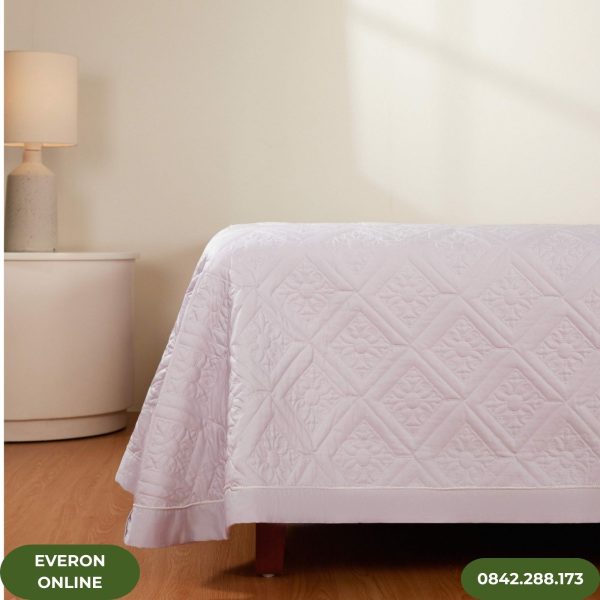 Vỏ chăn gối Everon ESTC 26003 Tencel Blend Mẫu Đơn Tím