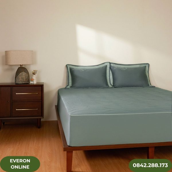 Bộ chăn ga gối họa tiết Mặt hồ xanh Everon ESB26005