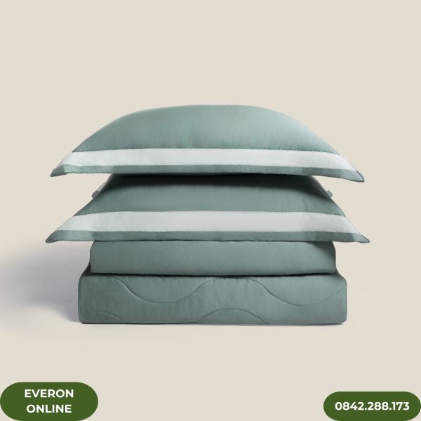 Bộ chăn ga gối Modal Everon ESB26005 Mặt hồ xanh
