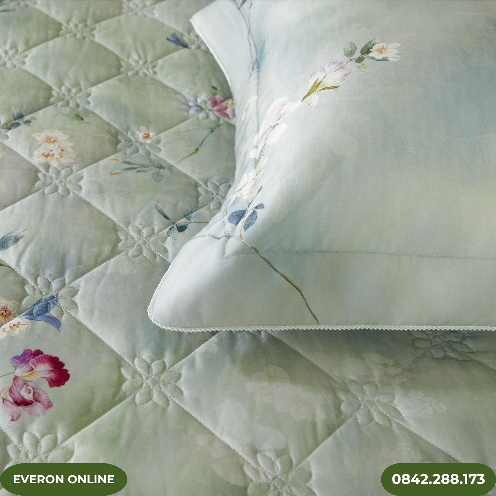 Chăn ga gối lụa Tencel Everon Thu Thiên Thanh Chăn ga gối lụa Tencel Everon Thu Thiên Thanh