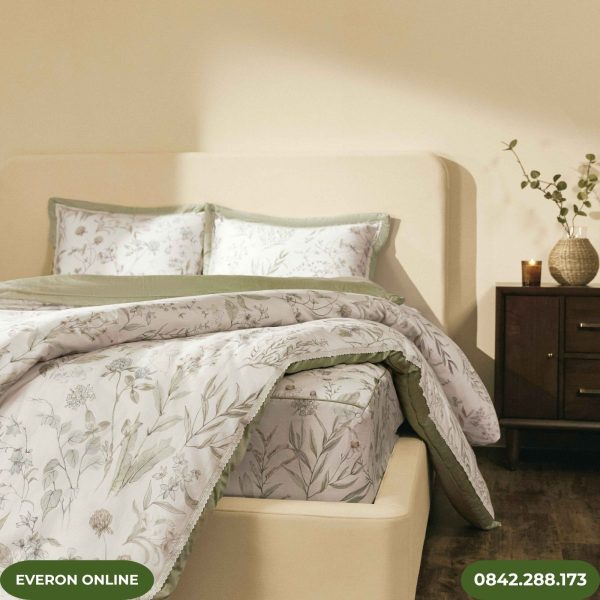 Everon EPC26014 - Bộ chăn ga gối Sách Hoa BST Đơm Hoa