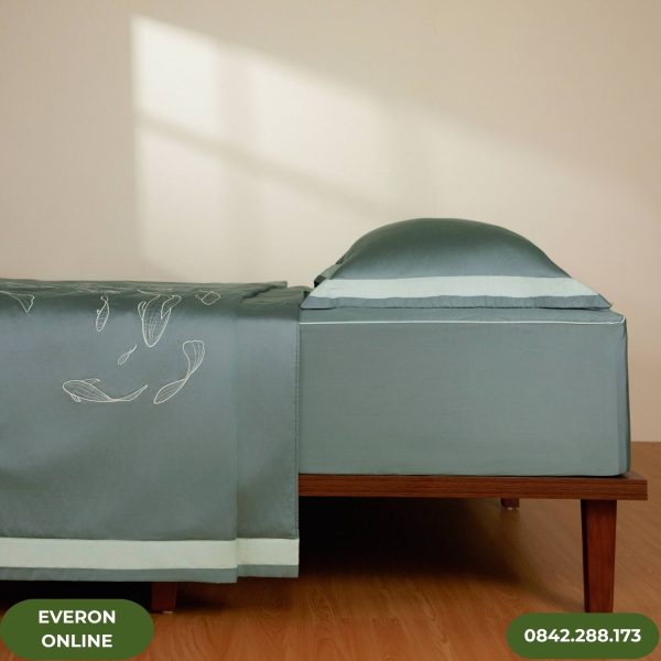 Bộ ga chun Everon ESB26005 Mặt hồ xanh êm ái