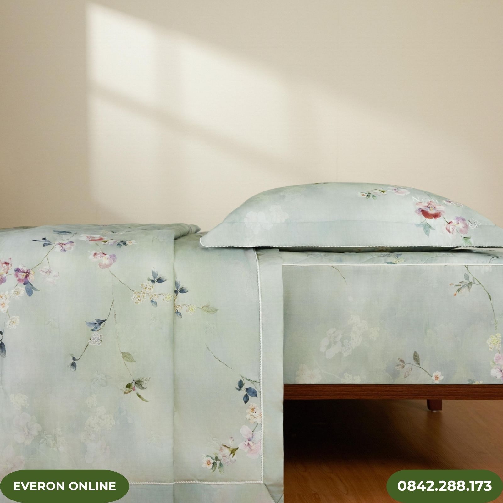 Chăn ga gối mát Tencel Everon Thu Thiên Thanh Chăn ga gối mát Tencel Everon Thu Thiên Thanh