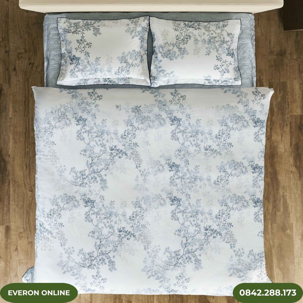 Drap giường cotton chính hãng EPC26012 Vườn cổ điển