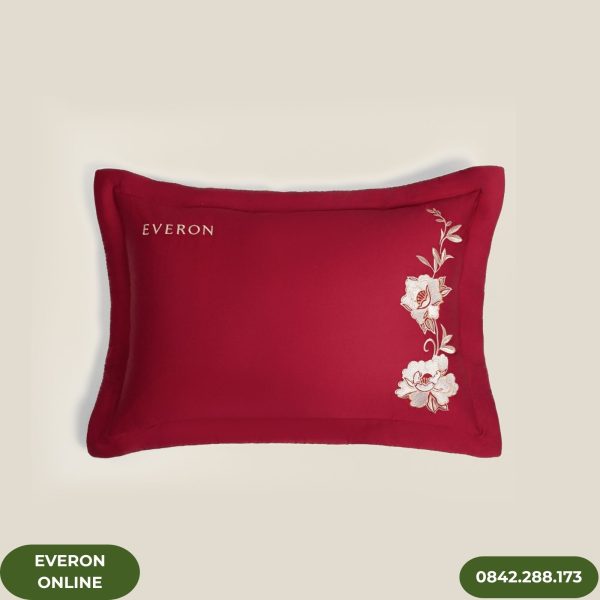 Vỏ gối nằm Everon ESTC26007 Cẩm Chướng Đỏ