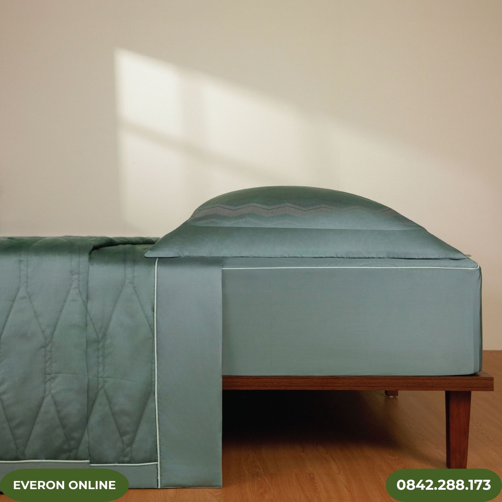 Chăn ga gối màu xanh Everon ESB26010 Bamboo Chăn ga gối màu xanh Everon ESB26010 Bamboo