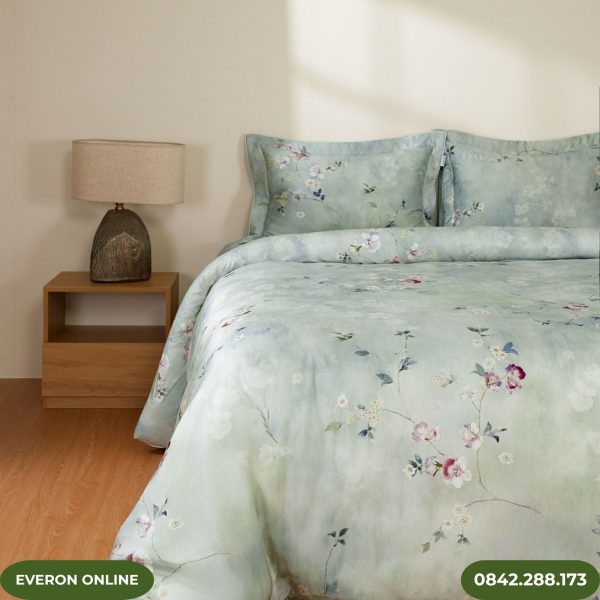 Bộ chăn ga gối Tencel Everon EPTC26011 Thu Thiên Thanh