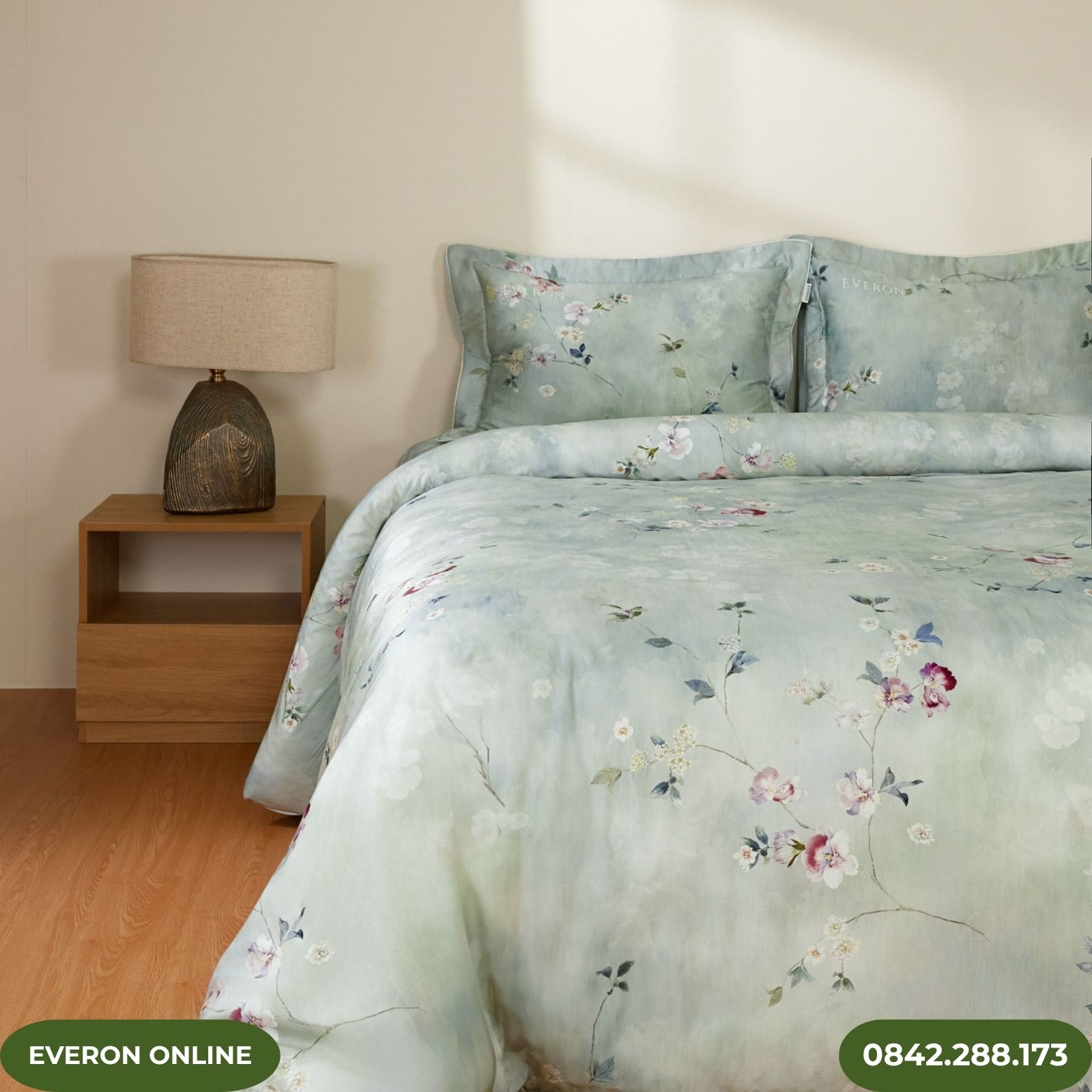 Bộ chăn ga gối Tencel Everon EPTC26011 Thu Thiên Thanh Bộ chăn ga gối Tencel Everon EPTC26011 Thu Thiên Thanh