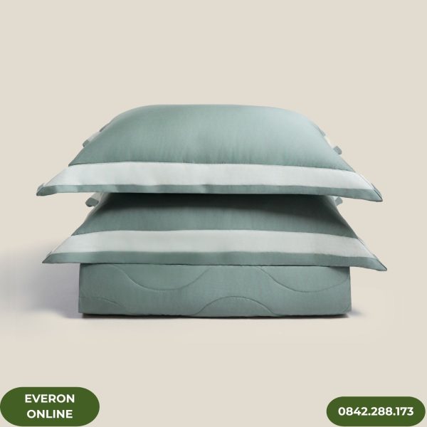 Bộ ga chun chần Everon ESB26005 Mặt hồ xanh