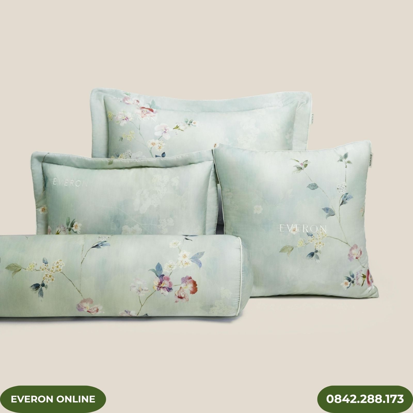Set chăn ga gối Everon Thu Thiên Thanh EPTC26011 Set chăn ga gối Everon Thu Thiên Thanh EPTC26011