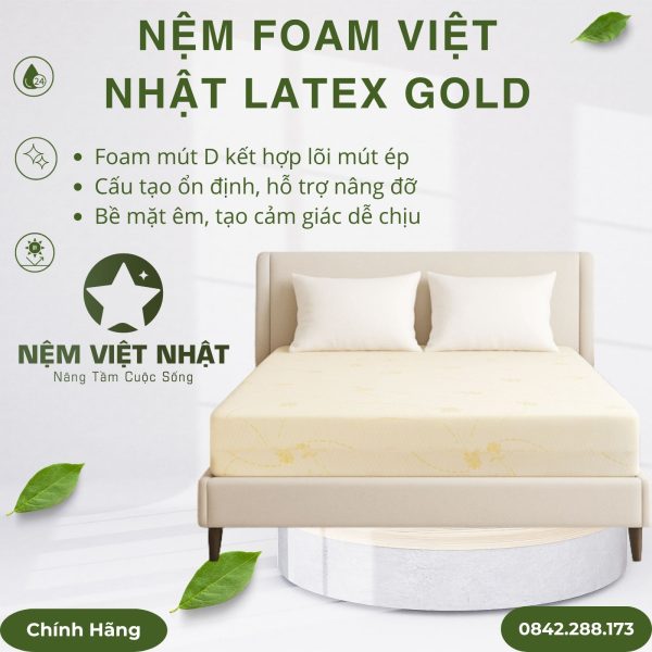 Nệm Foam Latex Gold Việt Nhật