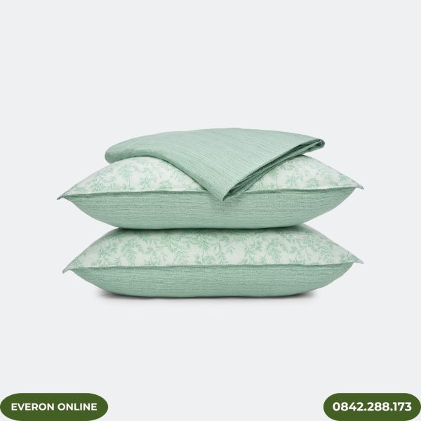 Bộ Chăn Ga Everon EPM25031 Lá Thạch Thảo BST Ever-on