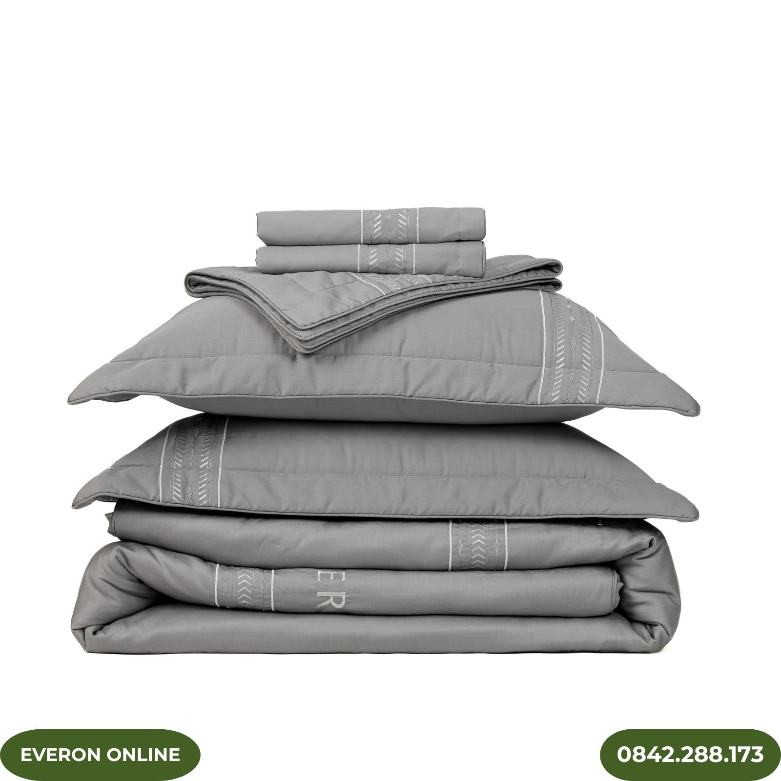 Bộ Chăn Ga Everon ESTMC27012 Pinnate Tencel Modal Cotton Thoáng Mát Bộ Chăn Ga Everon ESTMC27012 Pinnate Tencel Modal Cotton Thoáng Mát