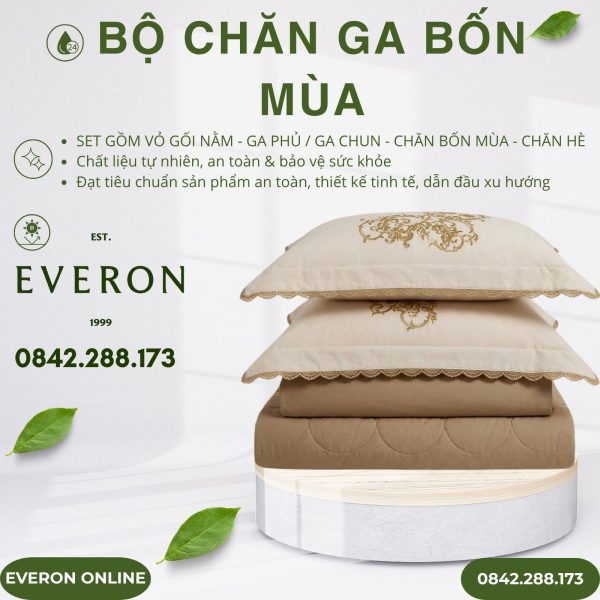 Bộ Chăn Ga Everon Lâu Đài Tráng Lệ ASHM25102
