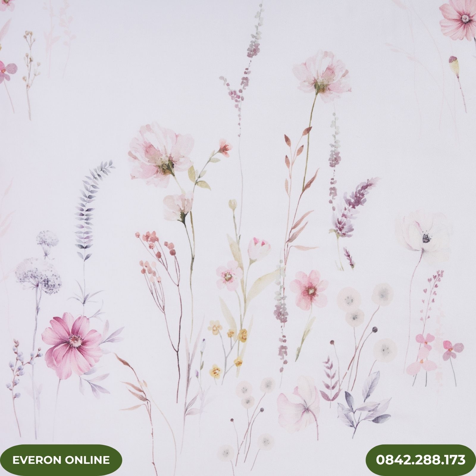 Bộ Chăn Ga Everon Mơ Êm EPT25017 Họa Tiết Hoa Bộ Chăn Ga Everon Mơ Êm EPT25017 Họa Tiết Hoa
