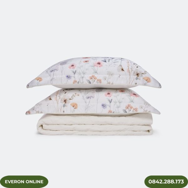 Bộ Chăn Ga Everon Nét Chân Thành EPT25018 Tencel Cao Cấp