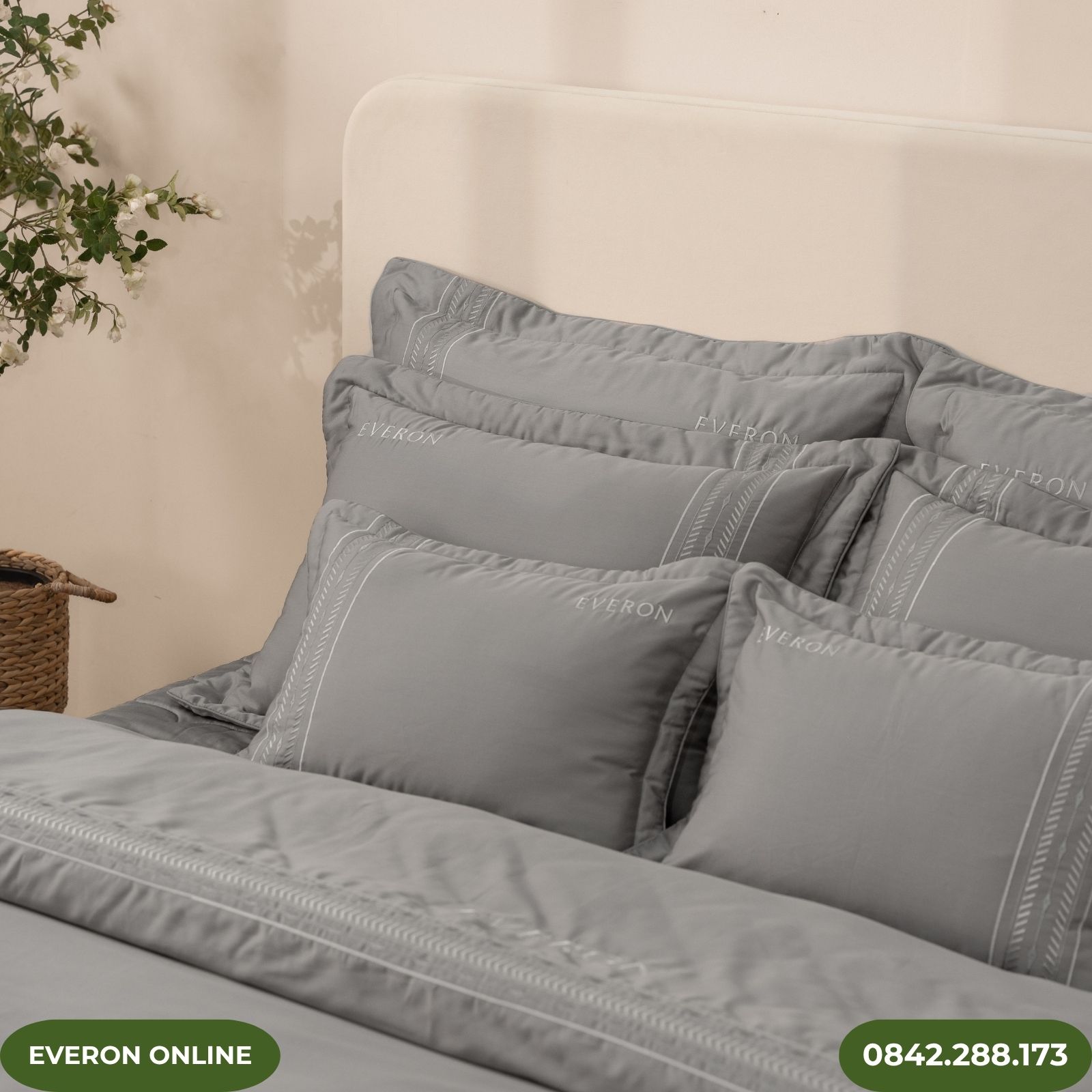 Bộ Chăn Ga Everon Pinnate ESTMC27012 Chất Liệu Tencel Modal Cotton Bộ Chăn Ga Everon Pinnate ESTMC27012 Chất Liệu Tencel Modal Cotton