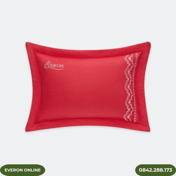 Bộ Chăn Ga Everon Yêu Nồng Nhiệt ESM25019 Hoa Thêu Modal