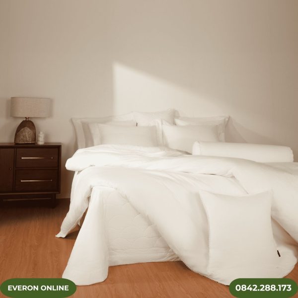 Bộ Chăn Ga Gối Artemis Ngọc Trai ASCD26103 Everon