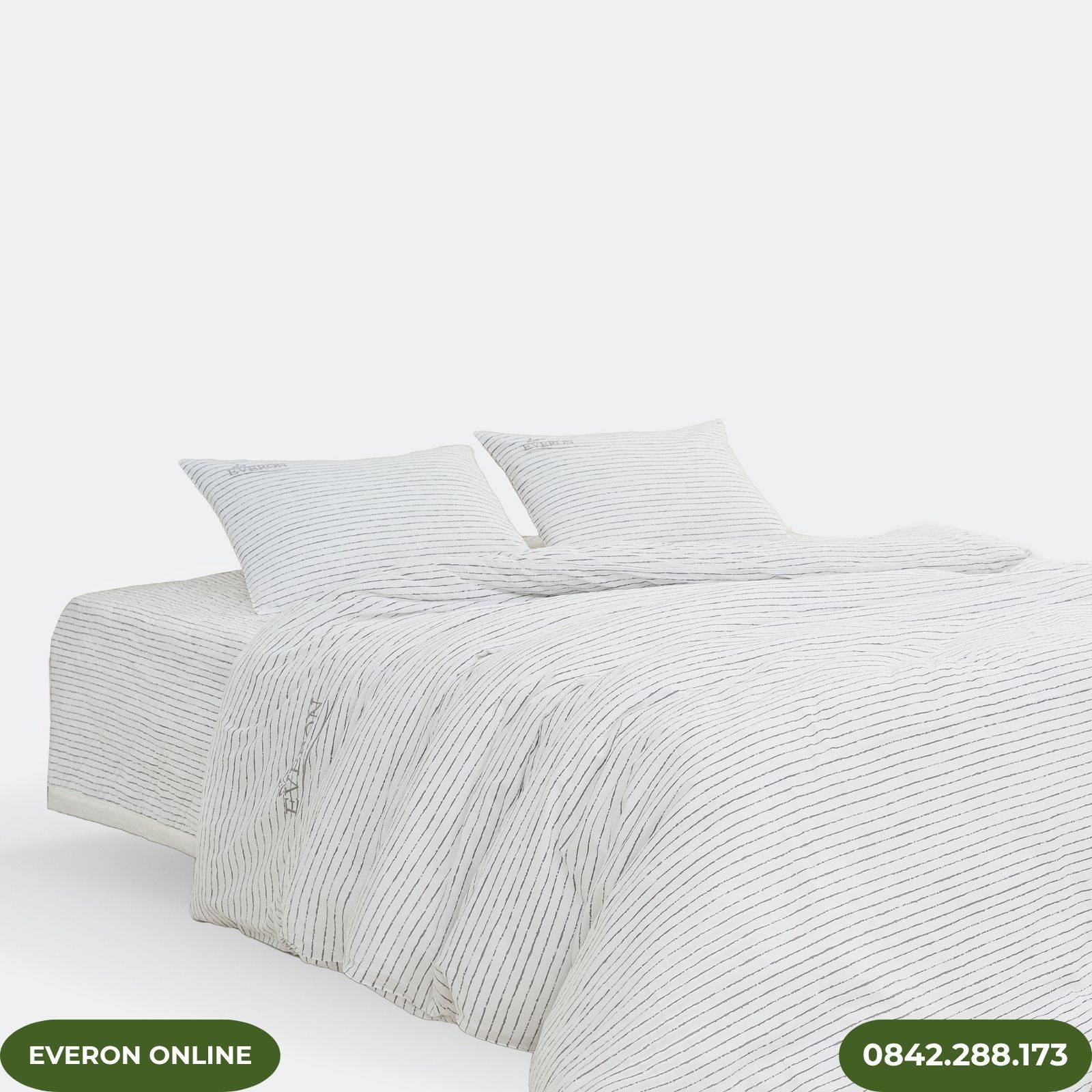 Bộ Chăn Ga Gối Cao Cấp Everon EPM25038 Kẻ Sọc Tinh Tế Bộ Chăn Ga Gối Cao Cấp Everon EPM25038 Kẻ Sọc Tinh Tế