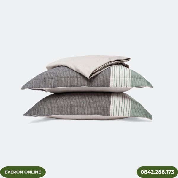 Bộ Chăn Ga Gối Cao Cấp Everon EPM25043 Dải Màu Mạnh Mẽ