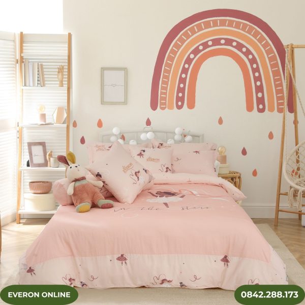 Bộ Chăn Ga Gối Everon CPM25203 Modal Cotton Cho Bé