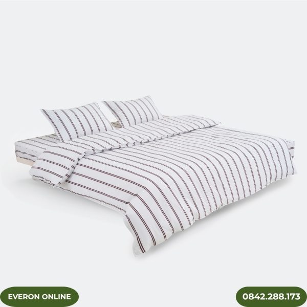 Bộ Chăn Ga Gối Everon Chính Hãng EPC25035 Đường Song Song