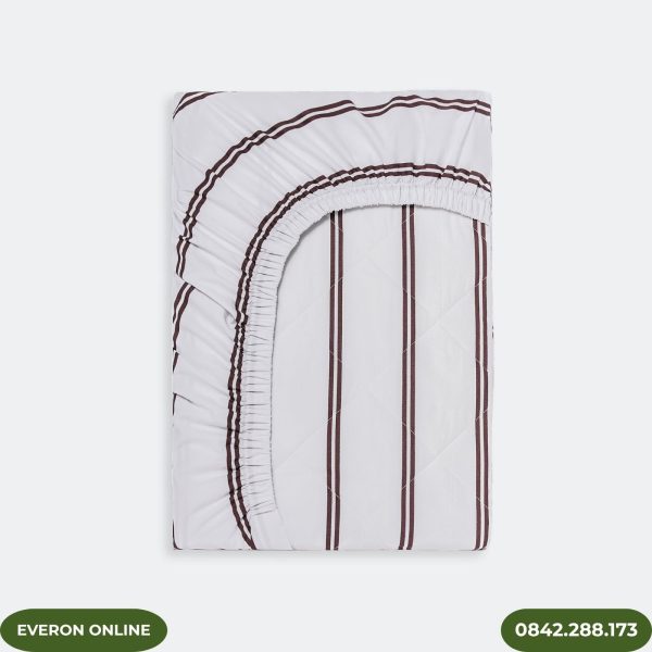 Bộ Chăn Ga Gối Everon Cotton EPC25035 Đường Song Song