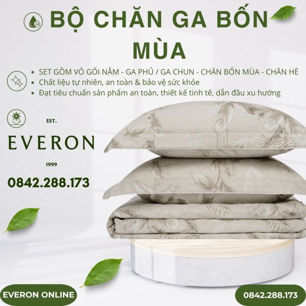 Bộ Chăn Ga Gối Everon EPM25028 Đích Đến Hạnh Phúc Modal