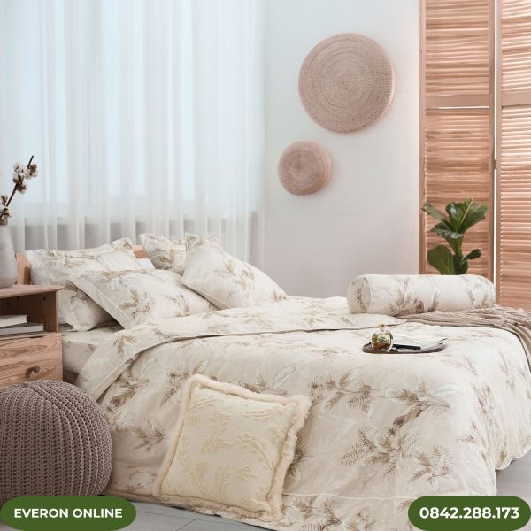 Bộ Chăn Ga Gối Everon EPM25028 Vải Modal Đích Đến Hạnh Phúc