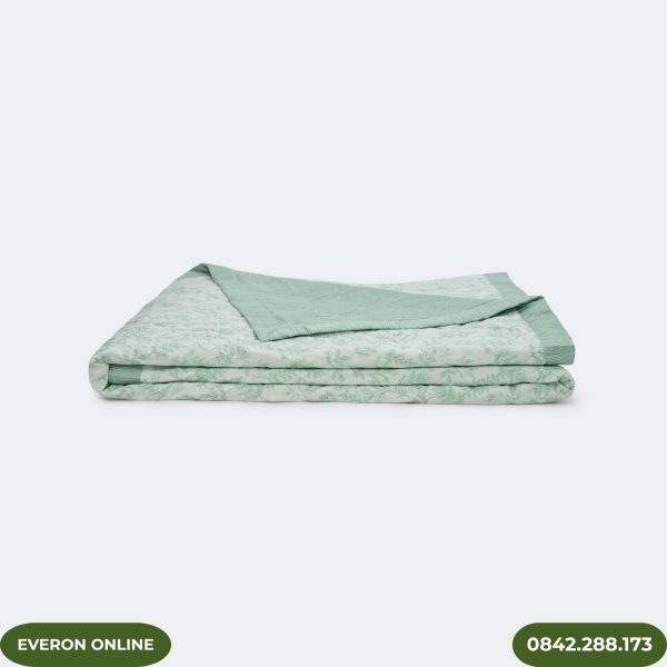 Bộ Chăn Ga Gối Everon EPM25031 Họa Tiết Lá Thạch Thảo